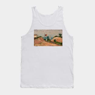 Railroad Cut by Paul Cezanne Tank Top